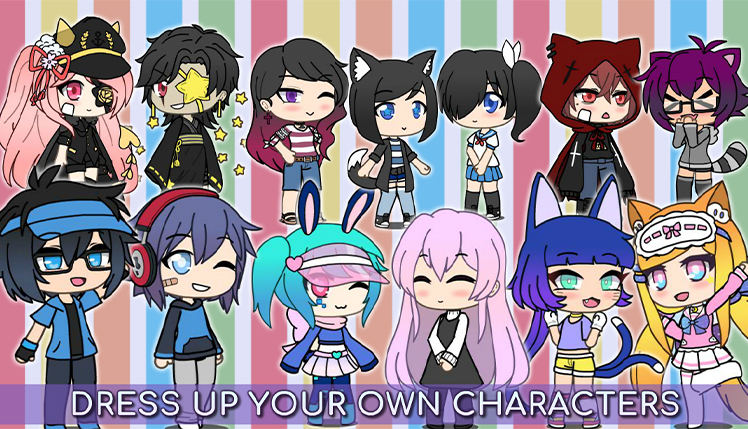 cute gacha games gacha life dress up Gacha Pets - Dress Up and Color Lines Game